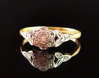 Antique Diamond Flower Ring, 18ct Gold & Platinum (10 of 11) Antique Diamond Flower Ring, 18ct Gold & Platinum (10 of 11)