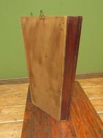 Small Inlaid Antique Corner Cupboard with Blue Interior, Lockable (10 of 14) Small Inlaid Antique Corner Cupboard with Blue Interior, Lockable (10 of 14)