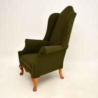 Antique Walnut Wing Back Armchair (3 of 10) Antique Walnut Wing Back Armchair (3 of 10)
