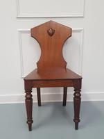 Pair of Antique Engraved Hall Chairs C1850 (4 of 6) Pair of Antique Engraved Hall Chairs C1850 (4 of 6)