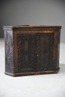 Grained Carved Rustic Hanging Cupboard (6 of 12) Grained Carved Rustic Hanging Cupboard (6 of 12)