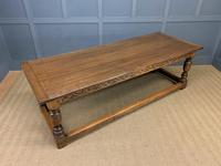 Large Oak Jacobean Revival Refectory Table (5 of 12) Large Oak Jacobean Revival Refectory Table (5 of 12)