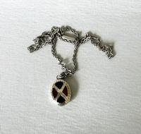 Victorian Silver & Agate Scottish Locket Pendant (1 of 6)