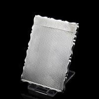 Antique Solid Silver Card Case with Engine Turned Design - George Unite 1876 (7 of 10) Antique Solid Silver Card Case with Engine Turned Design - George Unite 1876 (7 of 10)