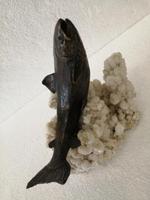 Fine Quality Bronze Sculpture of Leaping Salmon (2 of 8) Fine Quality Bronze Sculpture of Leaping Salmon (2 of 8)