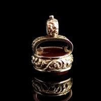 Antique Victorian 9ct Gold Carnelian Seal Fob (3 of 13) Antique Victorian 9ct Gold Carnelian Seal Fob (3 of 13)