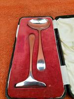 Vintage Sterling Silver Hallmarked Cased Spoon & Pusher 1955 Sheffield, Viner's Ltd (2 of 9) Vintage Sterling Silver Hallmarked Cased Spoon & Pusher 1955 Sheffield, Viner's Ltd (2 of 9)