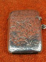 Antique Sterling Silver Hallmarked Large Vesta Case Sirus 1900, Horton & Allday (2 of 9) Antique Sterling Silver Hallmarked Large Vesta Case Sirus 1900, Horton & Allday (2 of 9)