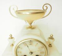 Wonderful French 8-Day Mantel Clock Alabaster Clock with Ormolu Mounts Striking A Bell (8 of 12) Wonderful French 8-Day Mantel Clock Alabaster Clock with Ormolu Mounts Striking A Bell (8 of 12)