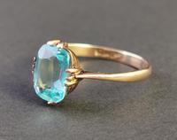 Vintage Art Deco Blue Zircon Solitaire Ring, 9ct Gold (5 of 9) Vintage Art Deco Blue Zircon Solitaire Ring, 9ct Gold (5 of 9)