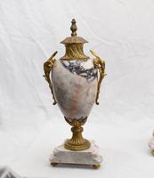 Antique Mantle Clock Set Garniture French Empire Urns (12 of 27) Antique Mantle Clock Set Garniture French Empire Urns (12 of 27)