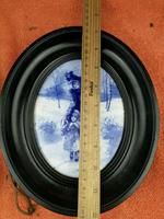 Rare Antique Royal Doulton Blue & White Mother & Girl Framed Oval Plaque C1910 (3 of 12) Rare Antique Royal Doulton Blue & White Mother & Girl Framed Oval Plaque C1910 (3 of 12)