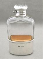 Handsome George V silver & glass hip flask (5 of 6) Handsome George V silver & glass hip flask (5 of 6)