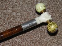Antique hallmarked 1913 silver dress cane w/ carved fist & french porcelain yop (4 of 14) Antique hallmarked 1913 silver dress cane w/ carved fist & french porcelain yop (4 of 14)