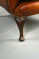 Antique Pair of Deep Buttoned Leather Wing Chairs (7 of 7) Antique Pair of Deep Buttoned Leather Wing Chairs (7 of 7)