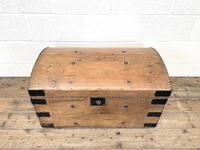 Rustic Antique Pine Dome Top Trunk (4 of 9) Rustic Antique Pine Dome Top Trunk (4 of 9)