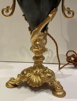 Pair of Patinated Gilt Metal Lamps by Bradley & Hubbard (6 of 6) Pair of Patinated Gilt Metal Lamps by Bradley & Hubbard (6 of 6)