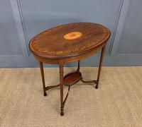 Fine Quality Oval Inlaid Mahogany Occasional Table (11 of 16) Fine Quality Oval Inlaid Mahogany Occasional Table (11 of 16)