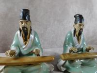 Pair of Shiwan 'Shekwan' Mud Men Figures (6 of 6) Pair of Shiwan 'Shekwan' Mud Men Figures (6 of 6)