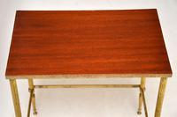 1950’s Vintage Brass & Mahogany Nest of Tables (7 of 10) 1950’s Vintage Brass & Mahogany Nest of Tables (7 of 10)