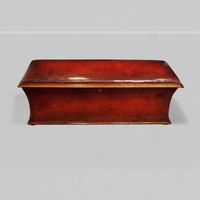 Large Victorian Mahogany Leather Ottoman (1 of 8)