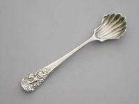 Victorian Cast Silver Phoenix & Rose Salt Shovel by H J Lias & J Wakely, London, 1880 (2 of 10) Victorian Cast Silver Phoenix & Rose Salt Shovel by H J Lias & J Wakely, London, 1880 (2 of 10)