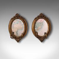 Pair of Antique Girandole Mirrors, English, Giltwood, Ovall, Wall, Regency, 1820 (2 of 10) Pair of Antique Girandole Mirrors, English, Giltwood, Ovall, Wall, Regency, 1820 (2 of 10)