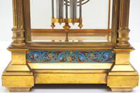 Antique French Table Regulator with Compensating Pendulum 8 Day 4 Glass Mantel Clock (9 of 12) Antique French Table Regulator with Compensating Pendulum 8 Day 4 Glass Mantel Clock (9 of 12)