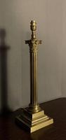 Tall 1920s brass corinthian column table lamp (8 of 8) Tall 1920s brass corinthian column table lamp (8 of 8)