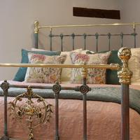 Decorative Antique Bed in Blue Verdigris (3 of 9) Decorative Antique Bed in Blue Verdigris (3 of 9)
