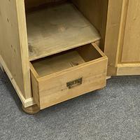 Tall Slim Partly Glazed Old Pine Cupboard (5 of 5) Tall Slim Partly Glazed Old Pine Cupboard (5 of 5)
