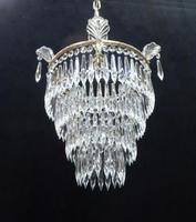 Italian Art Deco Four Tier Crystal Glass Chandelier (7 of 7) Italian Art Deco Four Tier Crystal Glass Chandelier (7 of 7)