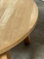 Round Bleached Oak Farmhouse Dining Table with Leaf (14 of 18) Round Bleached Oak Farmhouse Dining Table with Leaf (14 of 18)