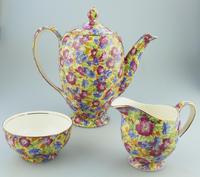 Good Art Deco Royal Winton Chintz Royalty Coffee Set c.1934 (5 of 11) Good Art Deco Royal Winton Chintz Royalty Coffee Set c.1934 (5 of 11)