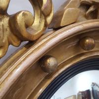 Antique Regency carved Convex Mirror c 1820 (4 of 6) Antique Regency carved Convex Mirror c 1820 (4 of 6)