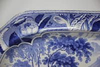 Antique Blue & White Pearlware Parkland Scenery Platter (5 of 12) Antique Blue & White Pearlware Parkland Scenery Platter (5 of 12)