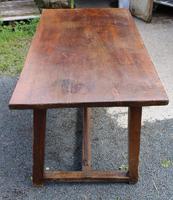 1830's Fruitwood Farmhouse Table with Stretcher (3 of 3) 1830's Fruitwood Farmhouse Table with Stretcher (3 of 3)