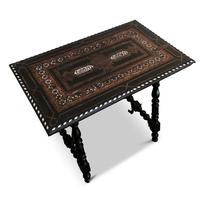 Antique Moorish Style Spanish Side Table with Arabic Writing (2 of 12) Antique Moorish Style Spanish Side Table with Arabic Writing (2 of 12)