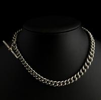 Vintage Art Deco Sterling Silver Albert Chain, Watch Chain (10 of 10) Vintage Art Deco Sterling Silver Albert Chain, Watch Chain (10 of 10)