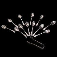 Antique Tea Spoon Service, English, Silver, WS Savage, Sheffield, Hallmark 1917 (5 of 12) Antique Tea Spoon Service, English, Silver, WS Savage, Sheffield, Hallmark 1917 (5 of 12)