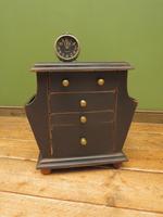 Small Black Painted Chest with Cupboard and Magazine Racks, Sofa Table (15 of 15) Small Black Painted Chest with Cupboard and Magazine Racks, Sofa Table (15 of 15)