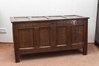Panelled 17th Century Oak Coffer