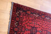Vintage North West Persian Wool Runner with an all over design upon a red and dark blue ground within multiple borders (4 of 8) Vintage North West Persian Wool Runner with an all over design upon a red and dark blue ground within multiple borders (4 of 8)