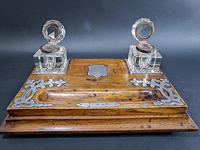 Edwardian Silver Mounted Inkwell & Stand (3 of 6) Edwardian Silver Mounted Inkwell & Stand (3 of 6)