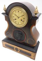 Antique French Empire 8-Day Striking Mantel Clock Walnut & Rosewood Case (3 of 5) Antique French Empire 8-Day Striking Mantel Clock Walnut & Rosewood Case (3 of 5)