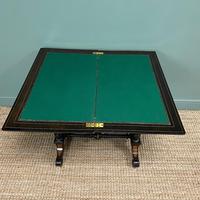 Victorian Ebonized and Walnut Antique Games Table (8 of 9) Victorian Ebonized and Walnut Antique Games Table (8 of 9)