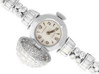4.82ct Diamond Admina Cocktail Watch in Platinum - Art Deco - Vintage c.1940 (3 of 15) 4.82ct Diamond Admina Cocktail Watch in Platinum - Art Deco - Vintage c.1940 (3 of 15)