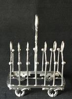 Aesthetic Movement Silver Plated 7 Bar Toast Rack (3 of 6) Aesthetic Movement Silver Plated 7 Bar Toast Rack (3 of 6)