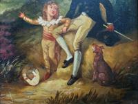 Lovely 18th Century Georgian Revival Gilt-Framed Oil on Panel Portrait Painting (5 of 8) Lovely 18th Century Georgian Revival Gilt-Framed Oil on Panel Portrait Painting (5 of 8)