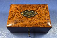 Victorian French Burr Cedar Jewellery Box with It’s Original Interior (6 of 13) Victorian French Burr Cedar Jewellery Box with It’s Original Interior (6 of 13)